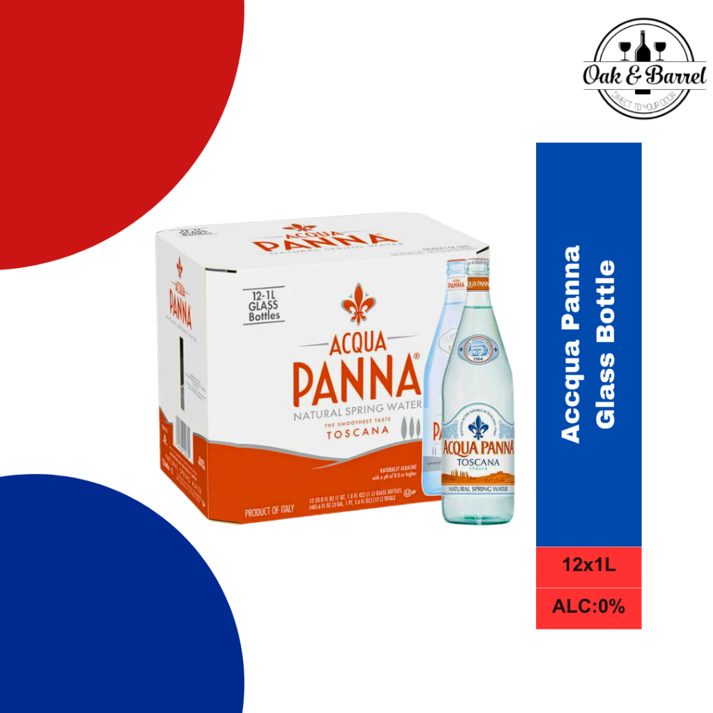 Acqua Panna Glass Bottle 12x1L (Bottle Caps) | Shopee Singapore