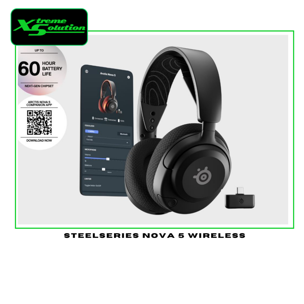 Steelseries Headset SteelSeries Arctis Nova 5P Wireless PS5 Gaming