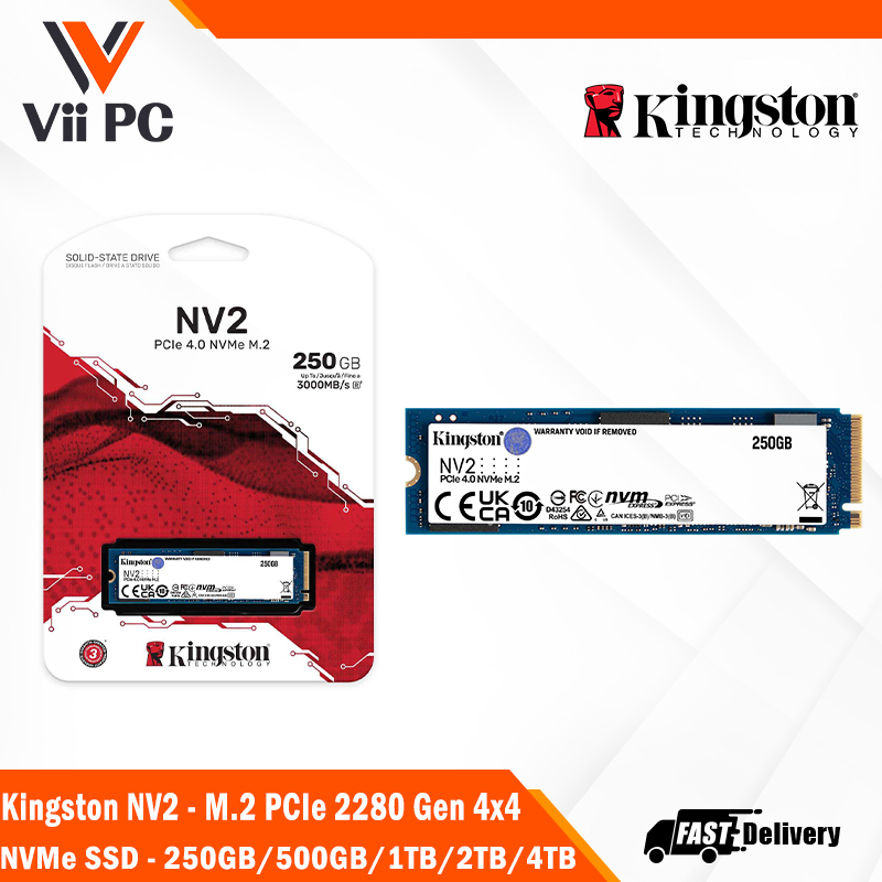 Kingston NV2 - M.2 PCIe 2280 Gen 4x4 NVMe SSD | Up to 3500 MB/s ...