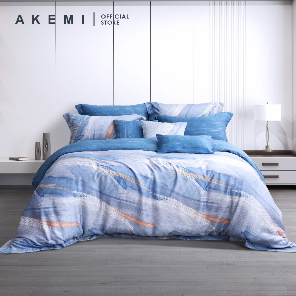 NEW ARRIVAL AKEMI Ardent Oree Bedsheet Quilt Cover Set Fitted Sheet Set Shopee Singapore