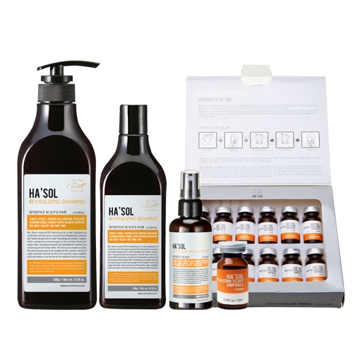 [Ha'sol] Sensitive Scalp Shampoo 500g / 300g / Sensitive Scalp Ampoule ...