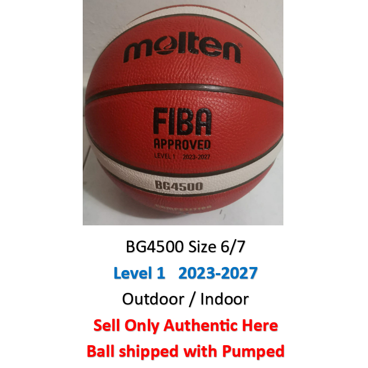 SG Stock 100 Authentic Molten Basketball BG4500 Size 7 Size 6 BG5000 BG3800 BG3200 Shopee Singapore