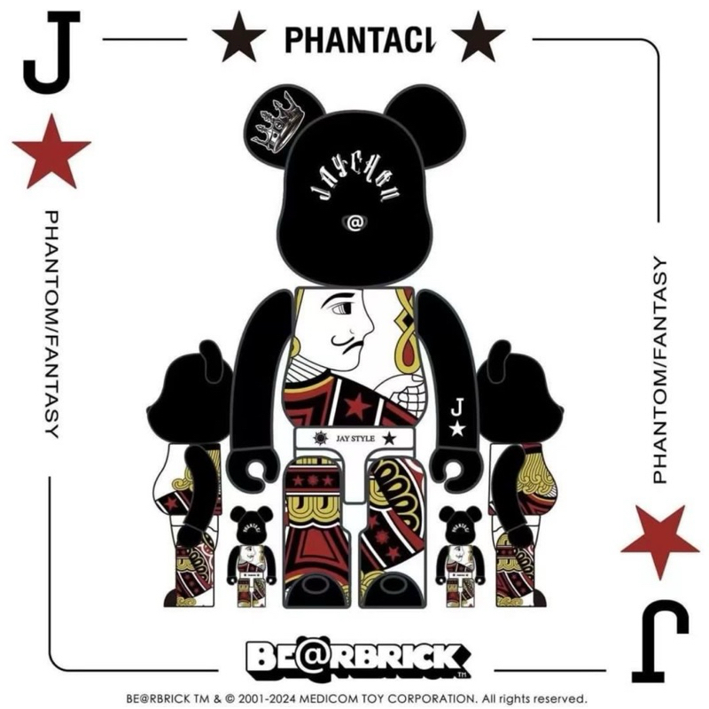 BE@RBRICK - 未開封 BE@RBRICK PHANTACi 400%100% jay chou In Stock] BE@RBRICK x Jay Chou Phantaci 100%+400%/1000% 周杰伦