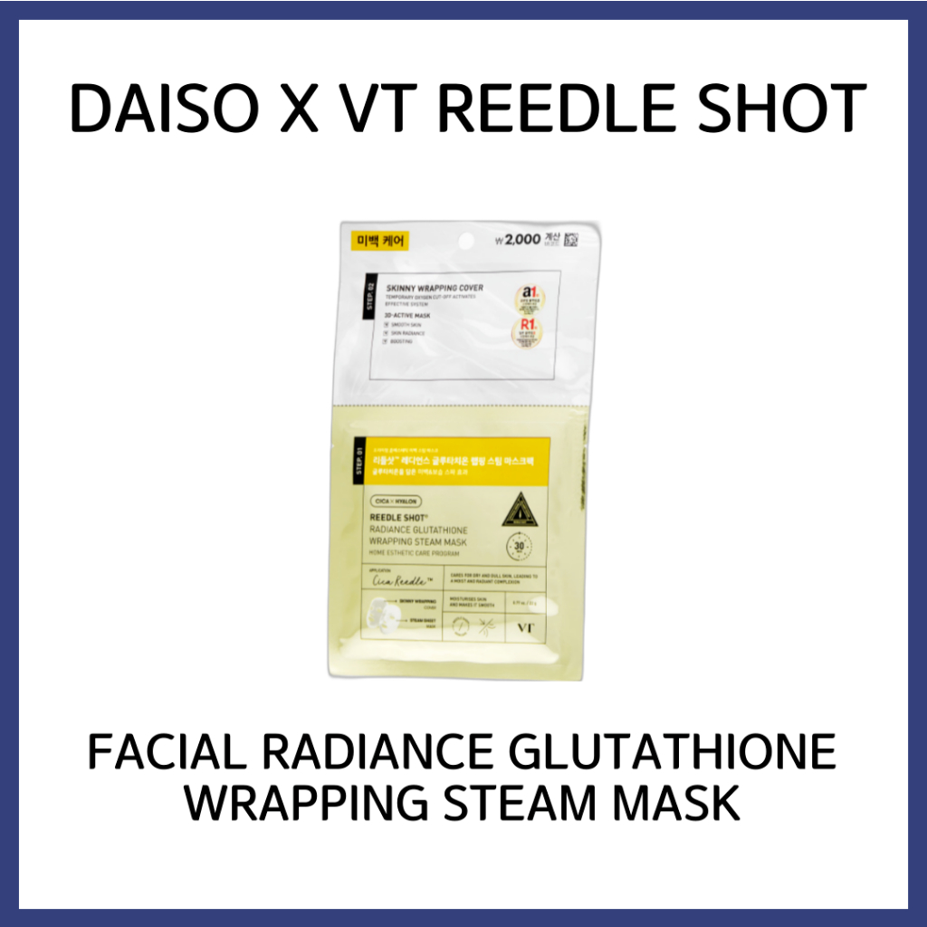 DAISO X VT] Reedle Shot Steam Mask & Essence Pad | Shopee Singapore