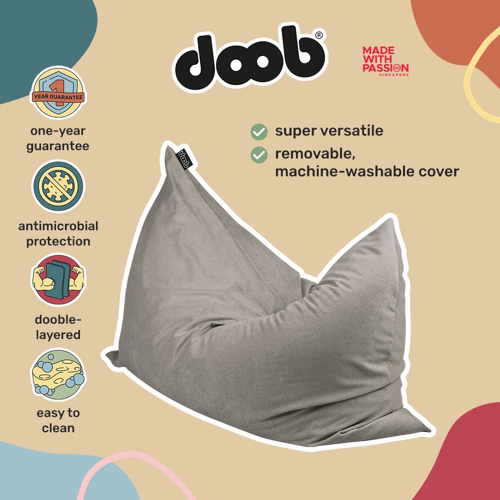 doob DOOBSTA' Versatile Fabric Bean Bag Shopee Singapore
