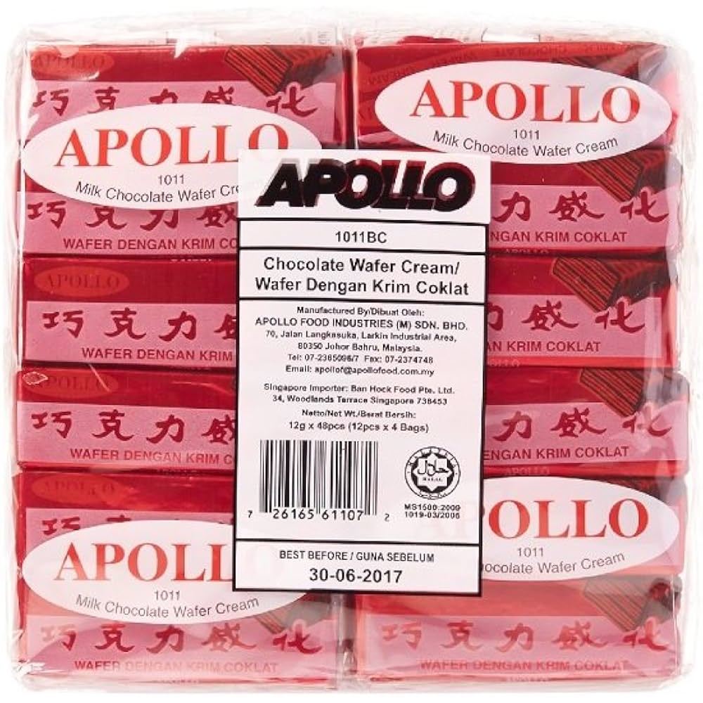 (12gx24packs) Apollo Wafer Milk | Shopee Singapore