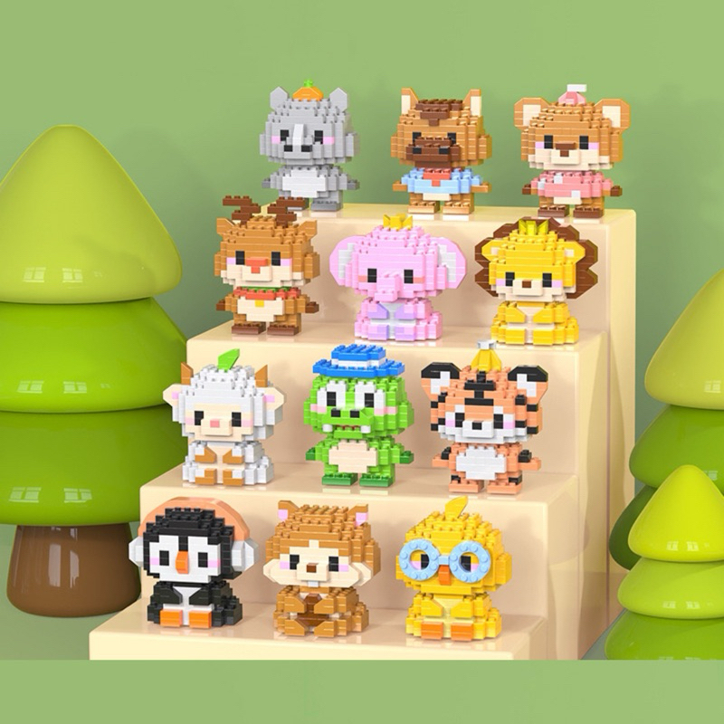 [SG] Animals Nano Building Blocks Mini Bricks DIY Toys Birthday Present ...