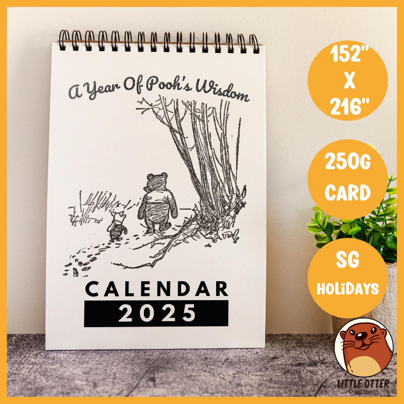 2025 Winnie The Pooh Classic Desktop Calendar 1 (Singapore Public