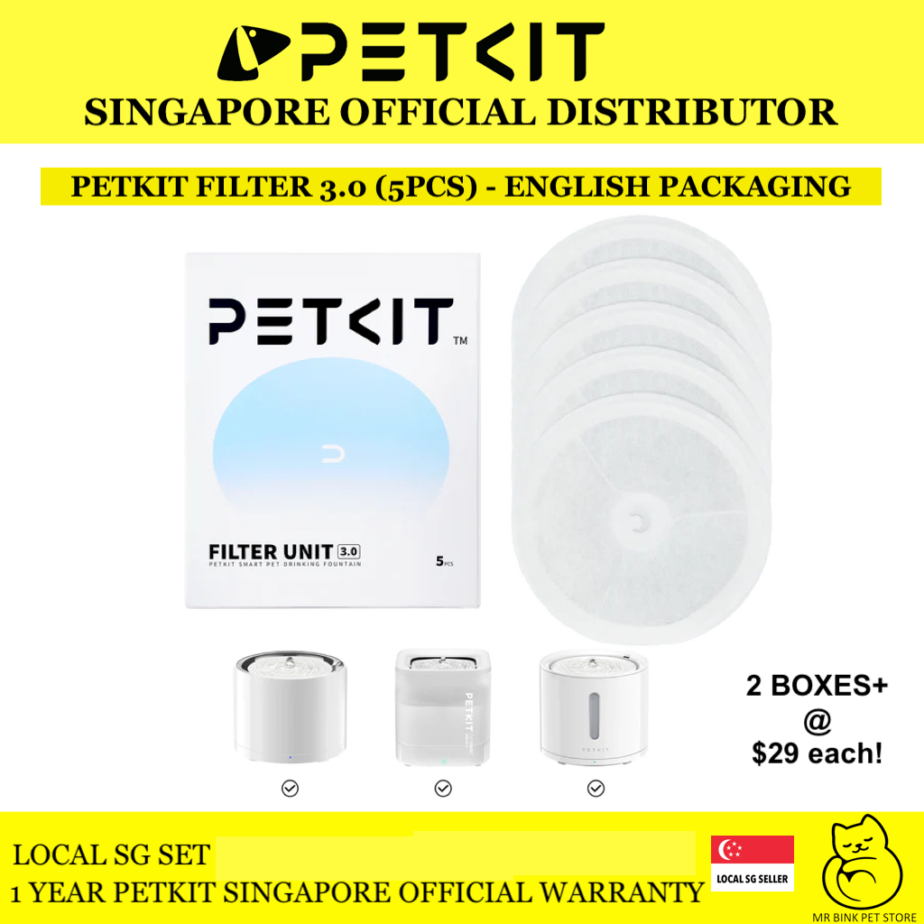 (Official Store) PETKIT Filter 3.0 5 pcs ENGLISH PACKAGING! (Suitable ...