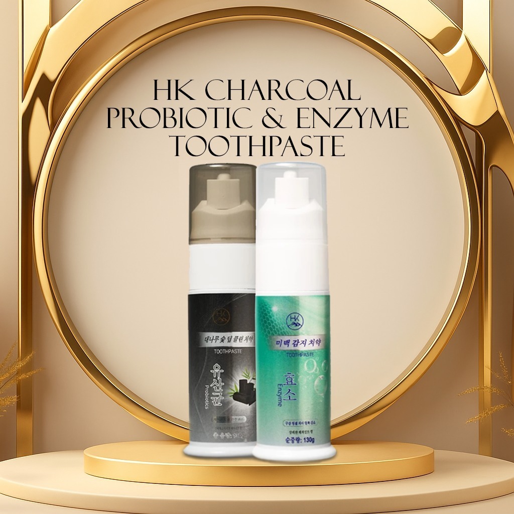 HK Toothpaste - Charcoal Probiotic & Enzyme Day & Night Toothpaste 130g ...