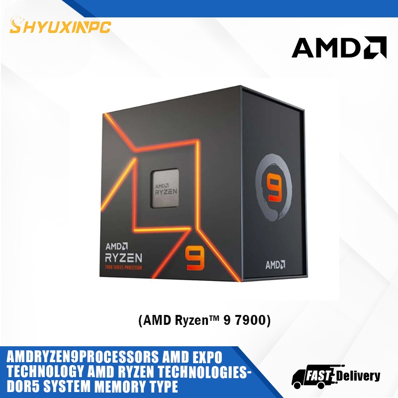 AMD Ryzen 9 7900 CPU 12コア 24スレッド Amazon | AMD Ryzen 9 7900X Box coolerなし 12コア24スレッド