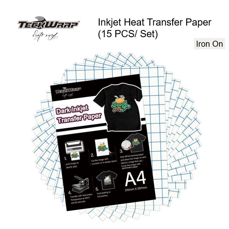 Teckwrap Inkjet Heat Transfer Paper (15 PCS/ Set) | Shopee Singapore
