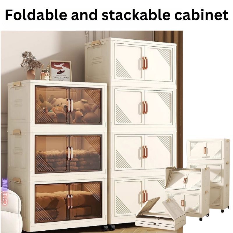 SG Foldable and Stackable Cabinet Double Door for Bedroom Clothes ...