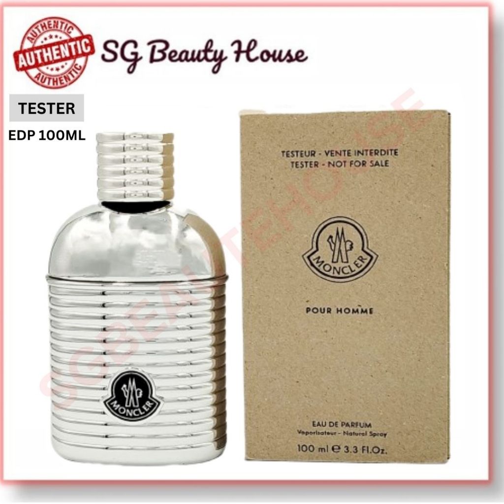 MONCLER POUR HOMME EDP 100ML SPRAY TESTER | Shopee Singapore