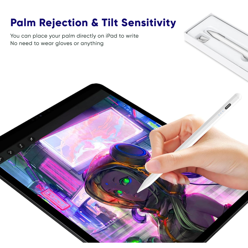 Shieldmonster Stylus Pen for iPad Apple Pencil Palm Rejection iPad Air ...