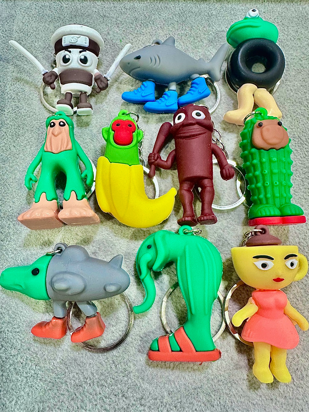 [SG Seller] BrainRot characters keychain set (10pcs) | Shopee Singapore