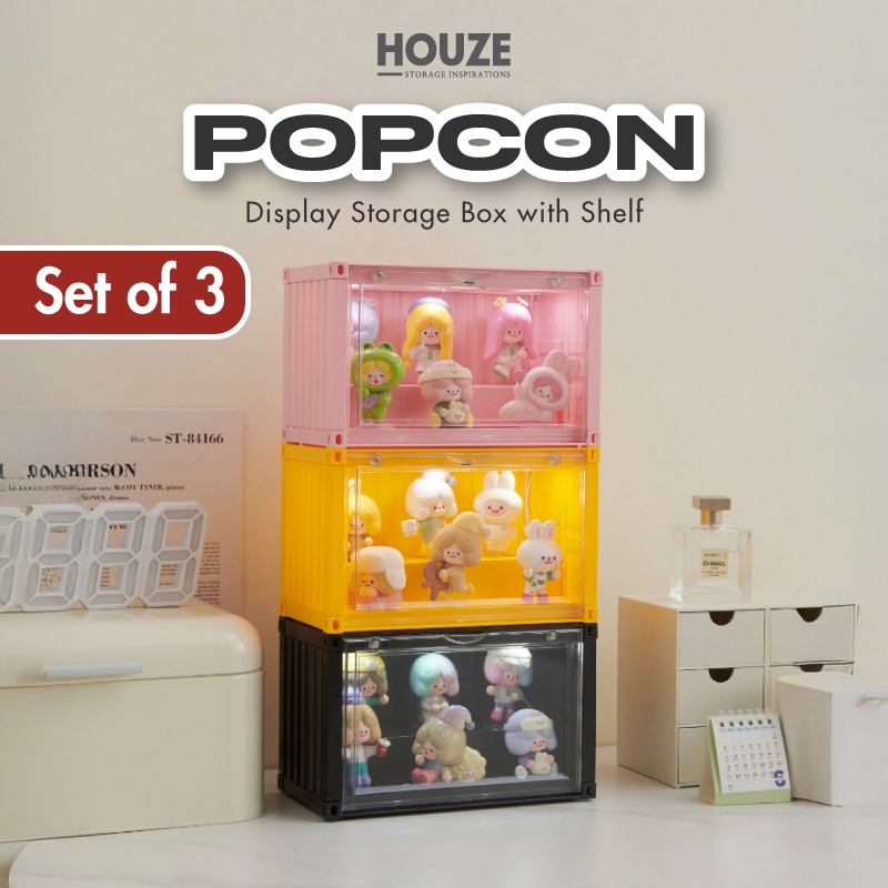 [SET OF 3] HOUZE - POPCON S|M|L|XXL Popmart Container Display Box w ...