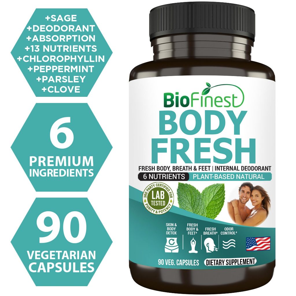 Biofinest Body Fresh Supplement - Chlorophyllin Internal Deodorant ...