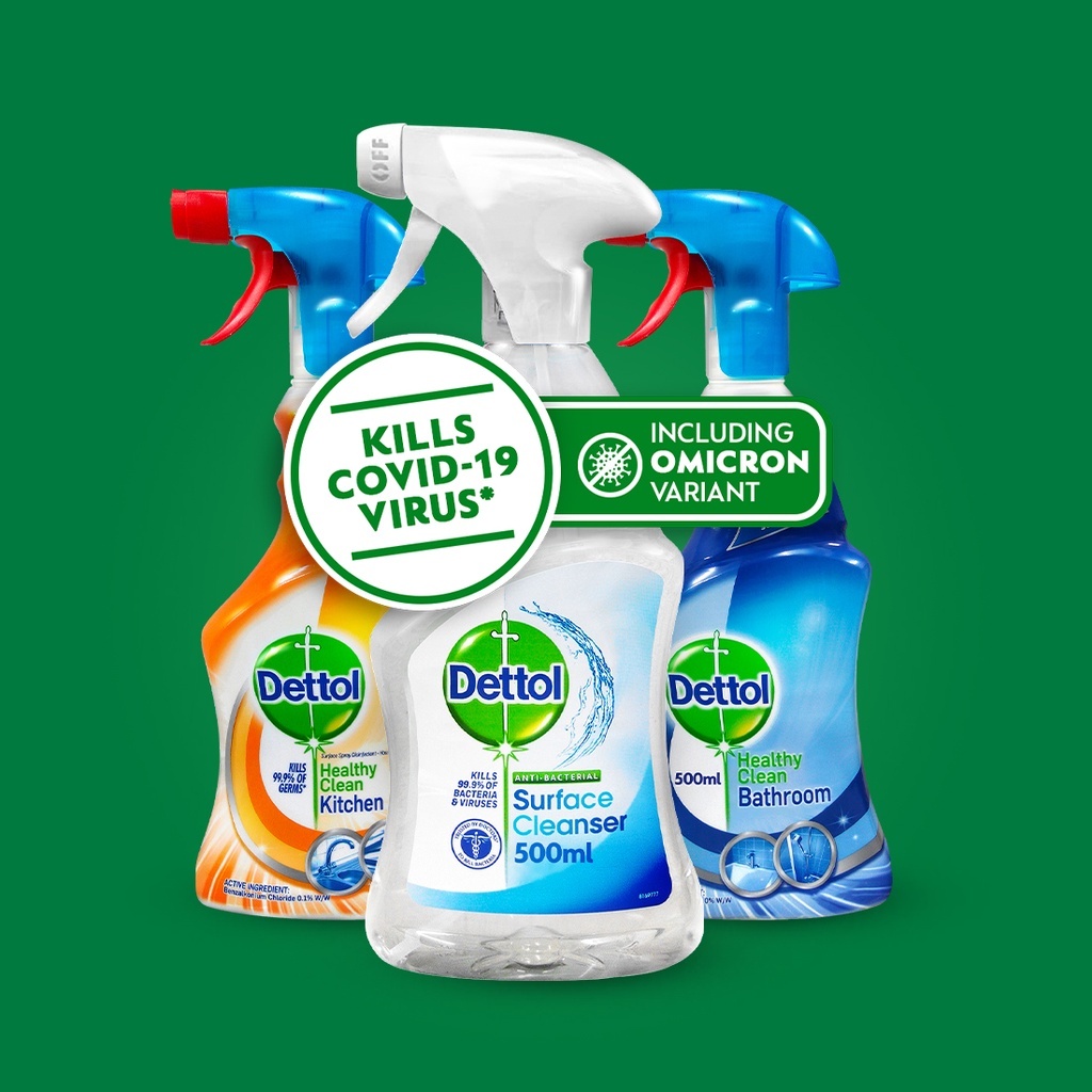 [Mix Bundle] Dettol Kitchen Cleaner Dettol + Bathroom Cleaner + Dettol ...