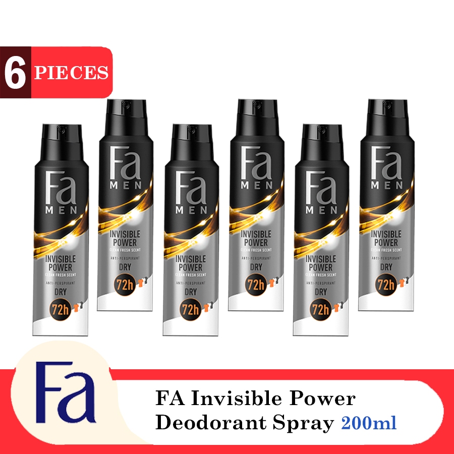FA Invisible Power Deodorant Spray 200ml | Shopee Singapore