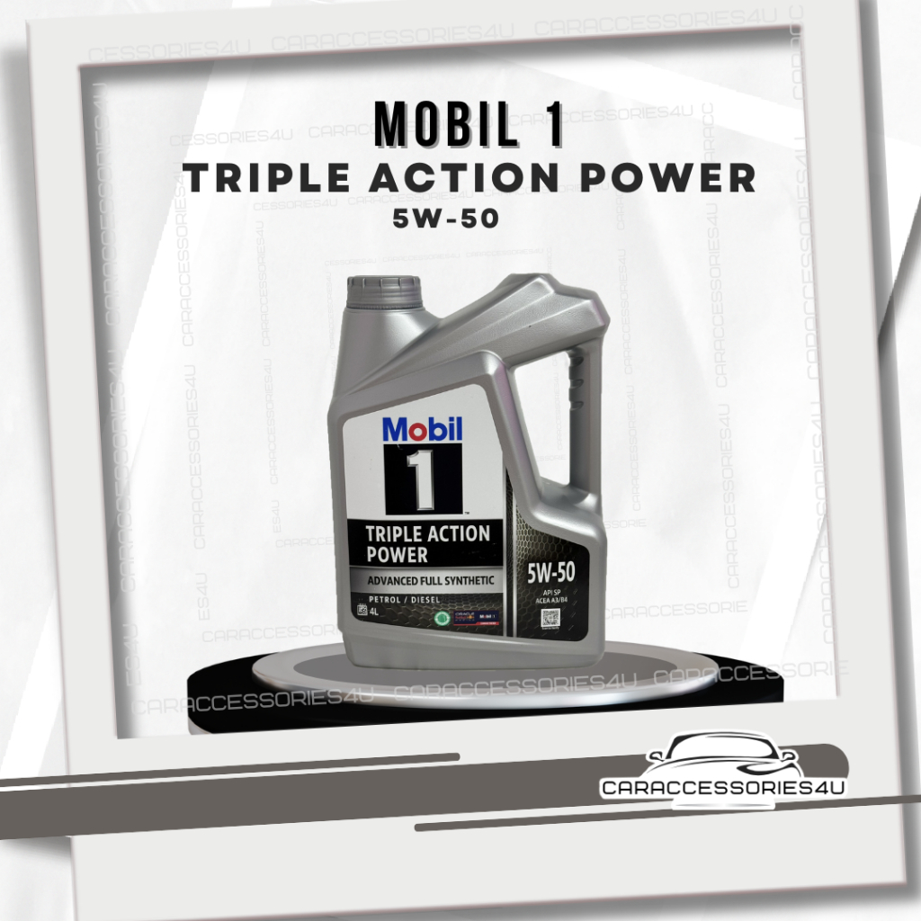 Mobil 1 Triple Action Power 5W-50 | Shopee Singapore