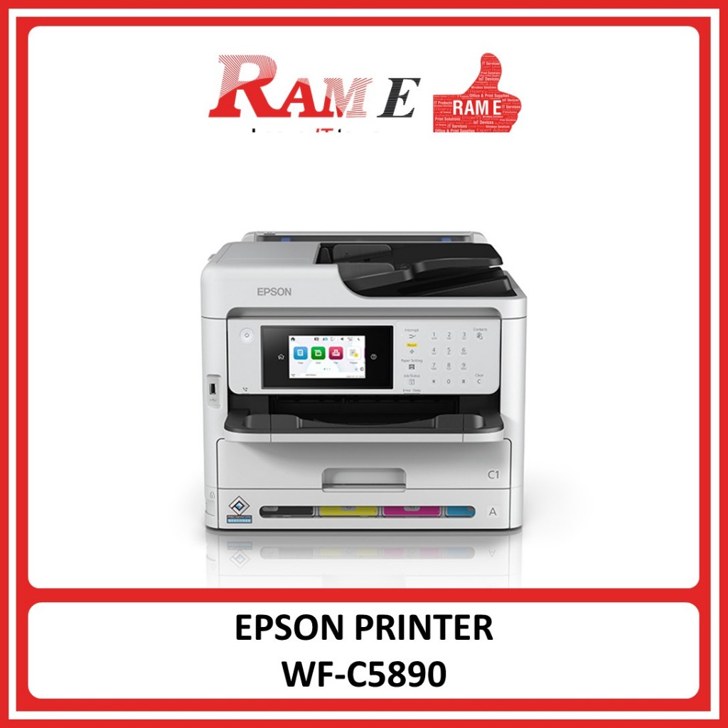 Epson WorkForce Pro WF-C5890 A4 Colour Multifunction Printer | Shopee ...