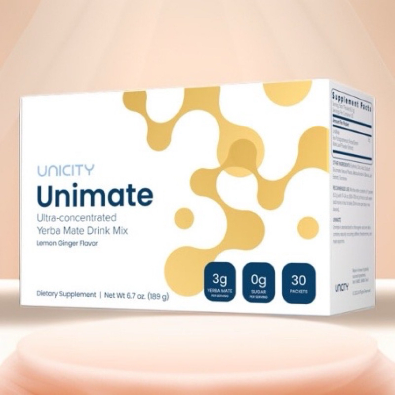 Unicity Unimate レモン風味 3g×4箱 賞味期限2026年8月 Unicity