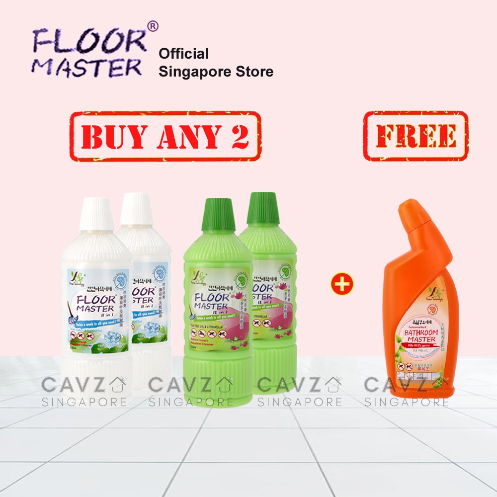 Floor Master 1L x2 Bottles - Citronella, Mint Or Pomelo Floor Cleaner ...