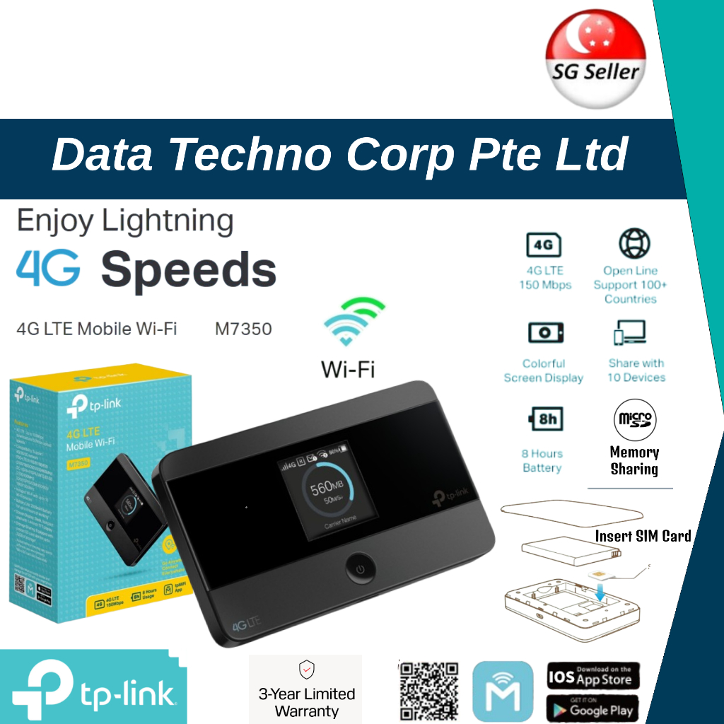 SG Local - TPLINK M7350 4G LTE Advanced Mobile Wi-Fi Portable Hotspot ...