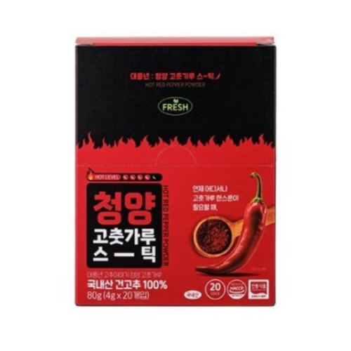 [Daepungnyeon] Gochu Story Red Pepper Powder (4gx20) 청양 고춧가루 스틱 80g ...