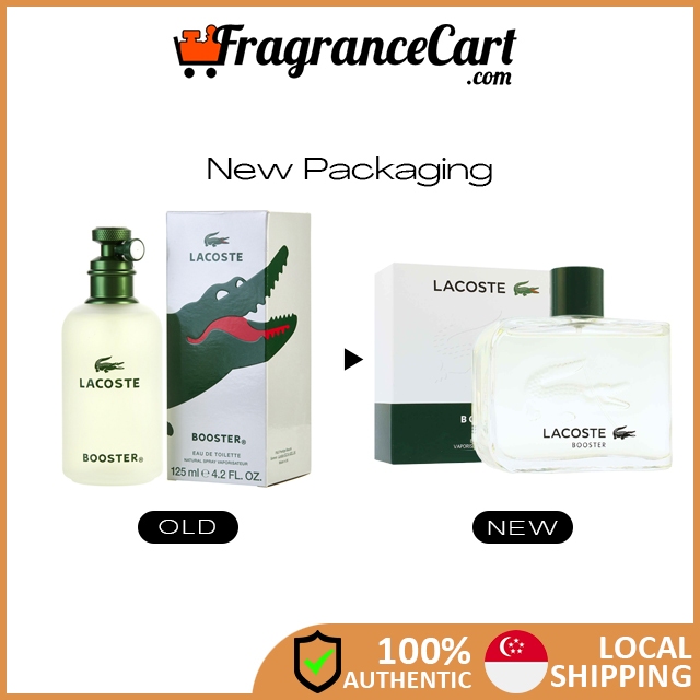 Lacoste Booster EDT for Men 125ml Tester New Packaging New 100 Authentic Perfume FragranceCart Eau de Toilette Shopee Singapore