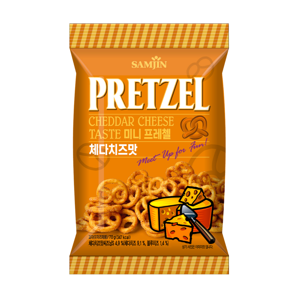 SAMJIN PRETZEL CHEDDAR CHEESE 70G(10662) | Shopee Singapore