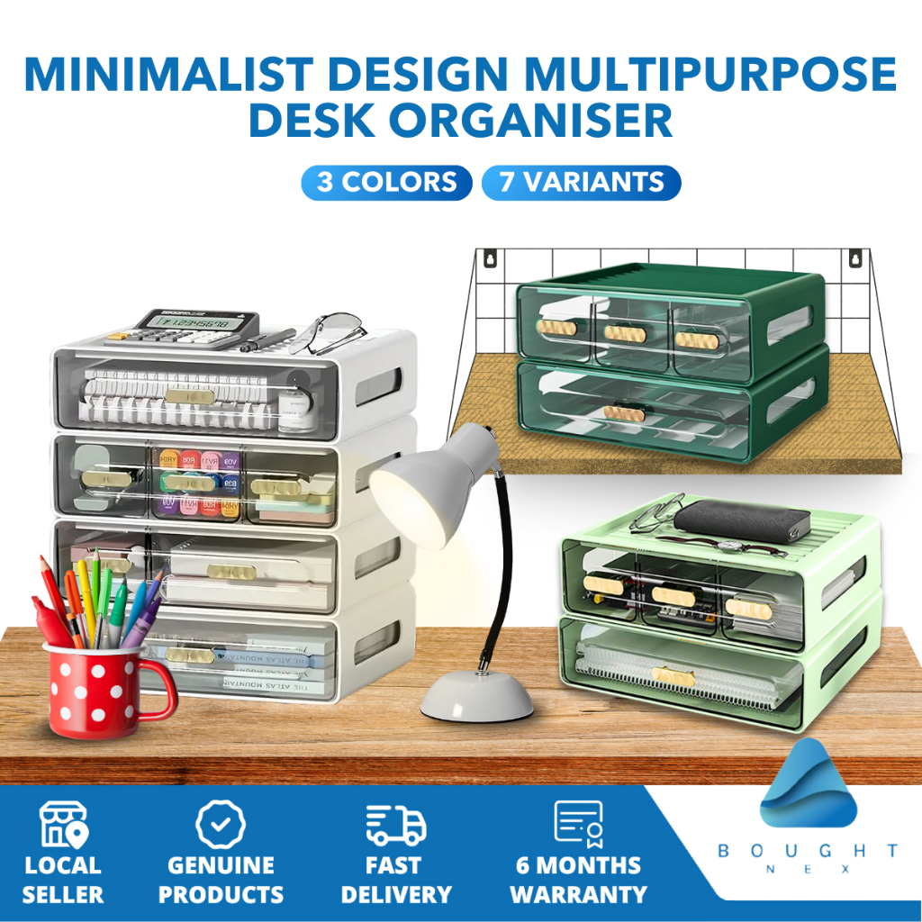 Minimalist Design - Stackable Organizer, Single/Double/Triple Drawer ...