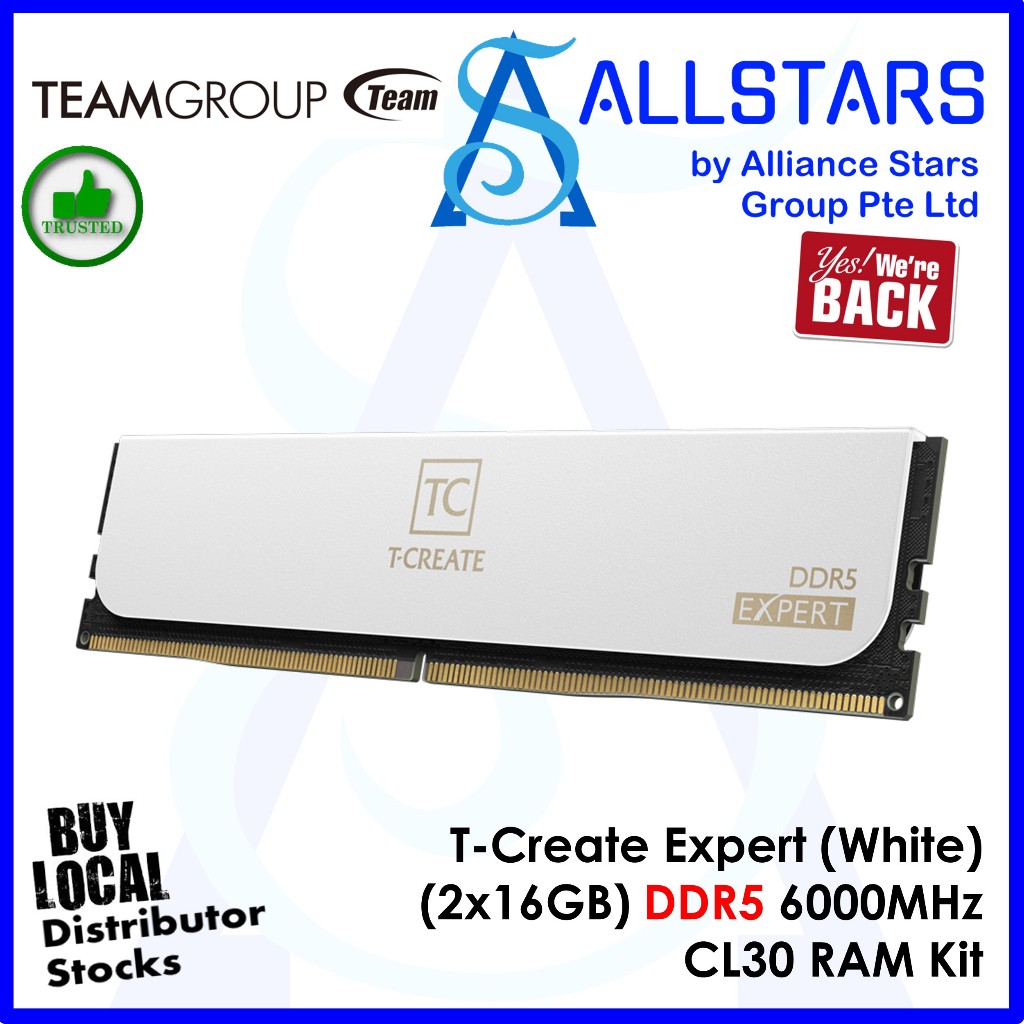 Teamgroup T-CREATE Expert (2x16GB/2x32GB) DDR5 6000MHz CL30 (Black