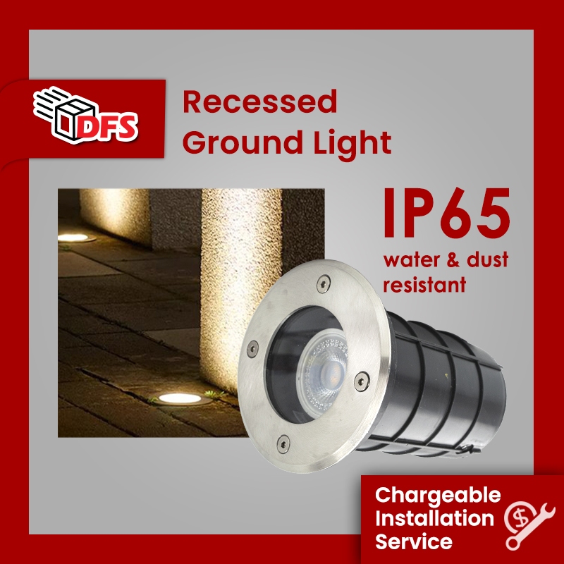 DFS LED OUTDOOR LIGHT IP65 GROUND RECESSED LIGHT 4W | Shopee Singapore