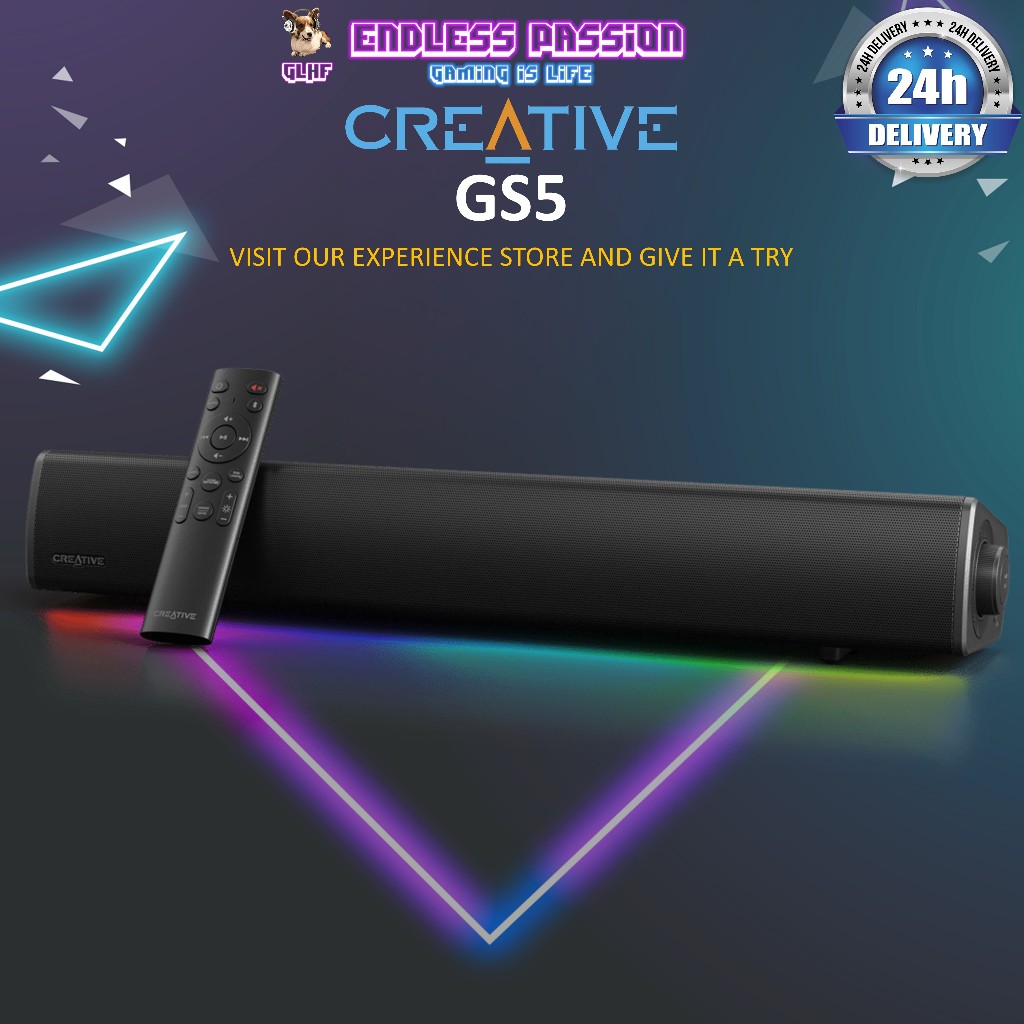Creative Sound Blaster GS5 Compact RGB Gaming Soundbar | Shopee