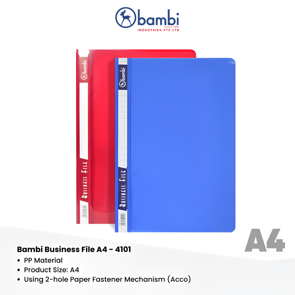 Bambi PP Business File A4 - 4101 | Shopee Singapore