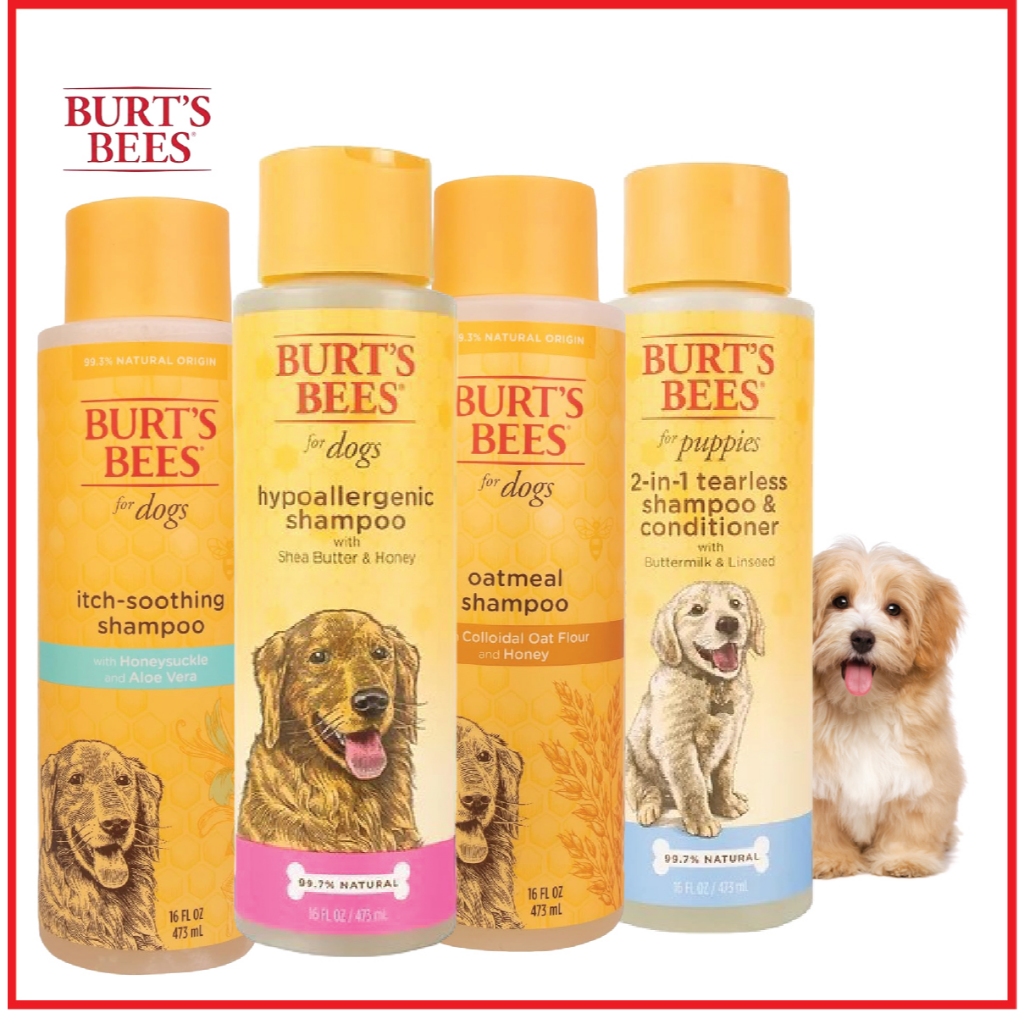 Burt s Bee Dog Shampoo Hypoallergenic Shampoo Puppy 2 in 1 Tearless Shampoo Oatmeal Shampoo Itch Soothe Shampoo