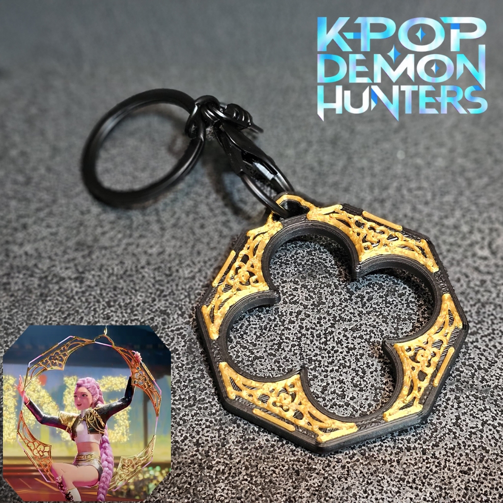 K-Pop Demon Hunters Huntrix Golden Hoop Keychain | Shopee Singapore