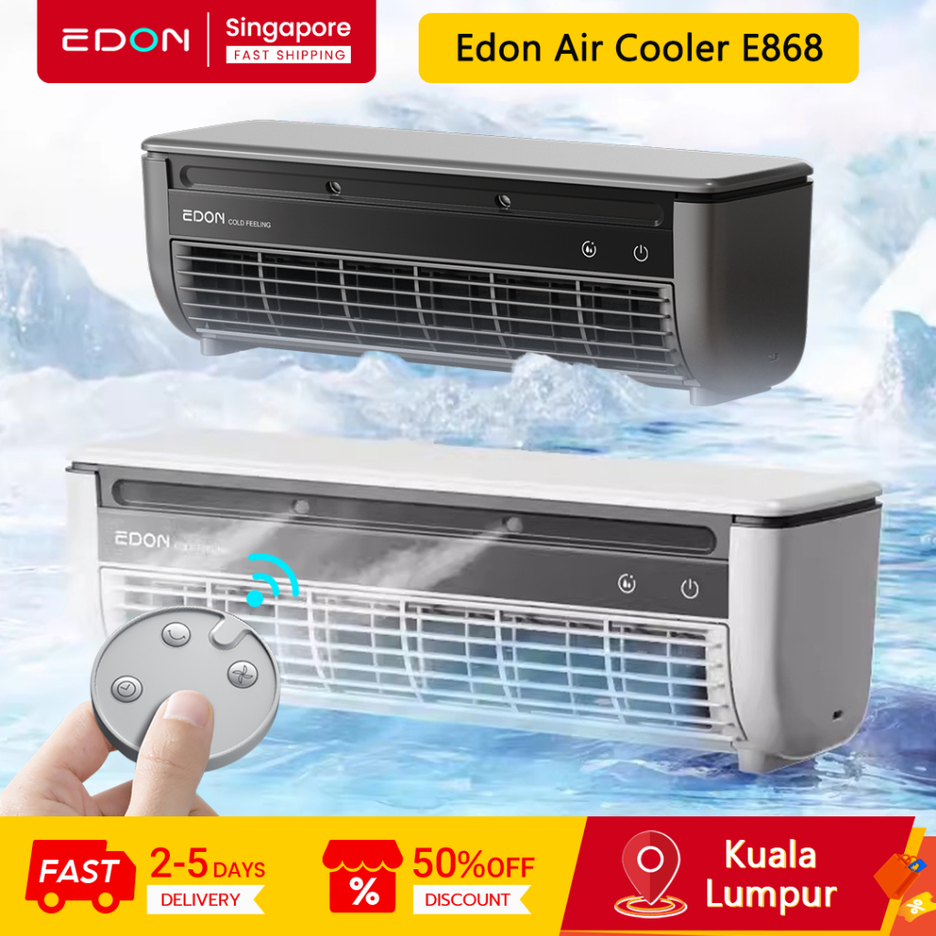 Edon Air Cooler Fan E868 16℃ Wall-Mounted 30S Quick Cooling Air