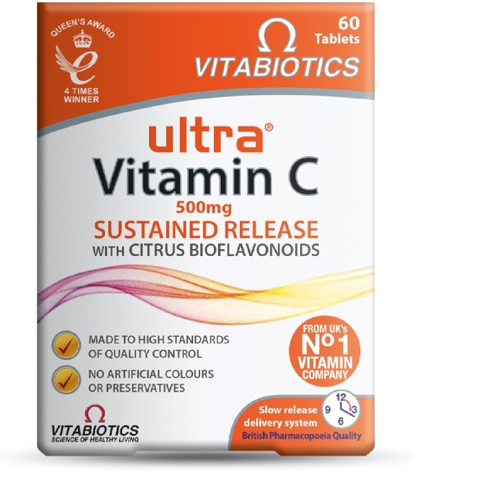 Vitabiotics Ultra Vitamin C Tablets (Ascorbic Acid) Sustained Release ...