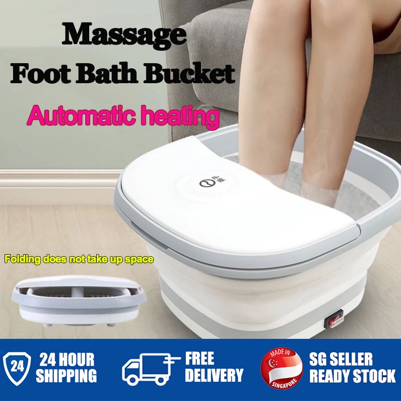 SG [In Stock]Foldable Foot bath bucket automatic heating foot spa ...
