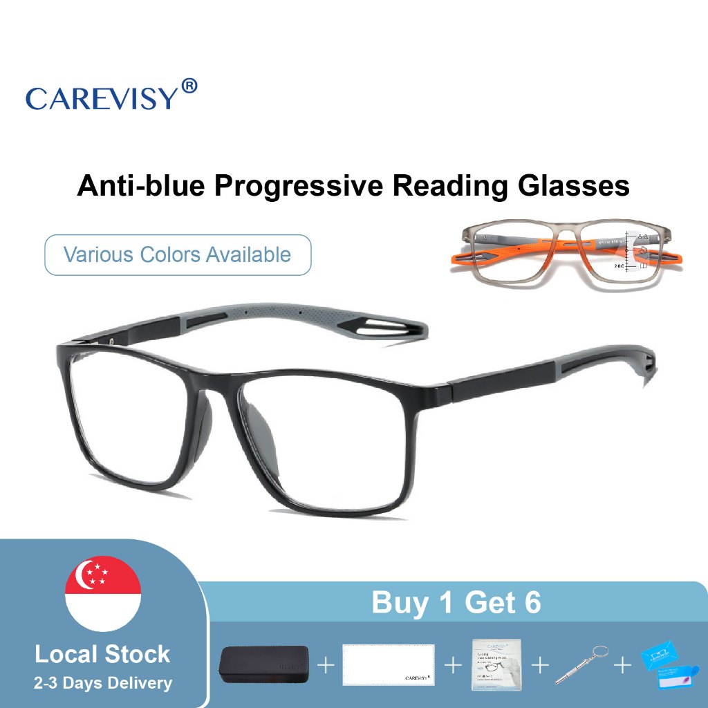 (Gift for parents) CAREVISY Flexible Progressive Reading Glasses ...