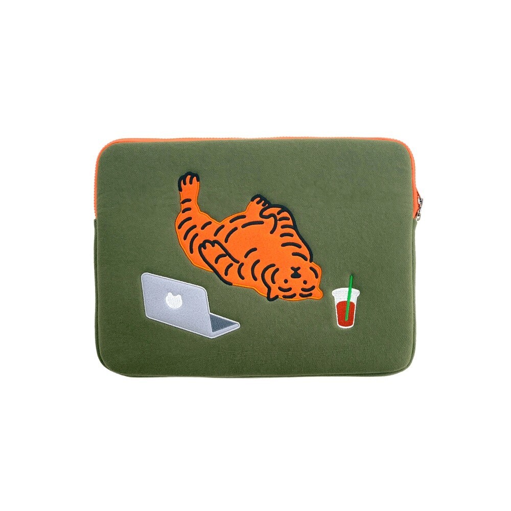 【MUZIK TIGER】Laptop/Tablet Pouch★Hug Tiger [17inch] MUZIK TIGER Hug Tiger Laptop Tablet Pouch Sleeve Official