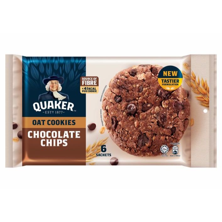 Oatmeal Cookies - Chocolate Chips (6 x 25g) | Shopee Singapore