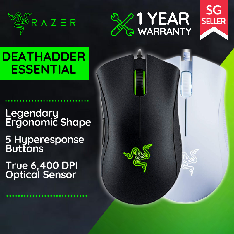 (Local Warranty)Razer DeathAdder Essential Gaming Mouse | Shopee Singapore