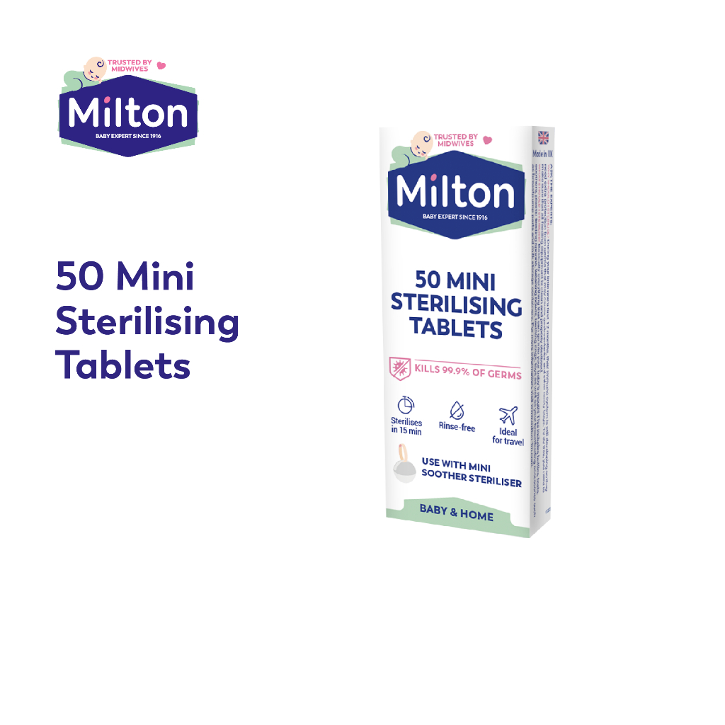 MILTON Mini Sterilizing Tablets (50 Tablets/box) | Shopee Singapore
