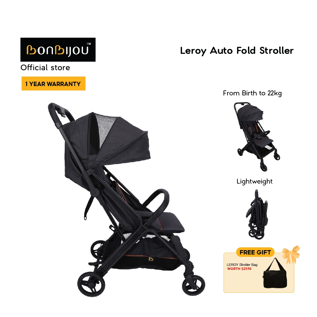 Bonbijou Leroy Stroller Compatible with Infant Car Seat Shopee Singapore
