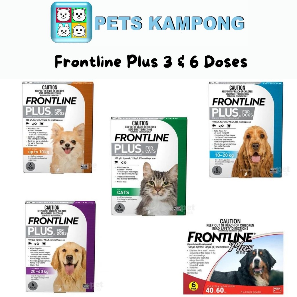 Frontline Plus 3 6 Doses Shopee Singapore