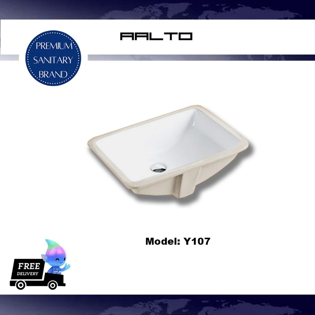 Bathroom Rectangular Vessel Sink Ceramic Basin Undermount Porcelain ...